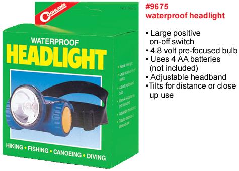 Фонарь налобный водонепроницаемый Coghlan\'s Waterproof Headlight 9675