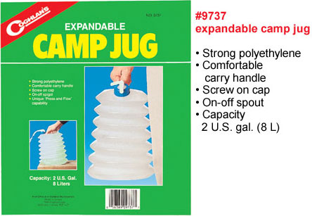 Ведро-гармошка 8л Coghlan\'s Expandable Camp Jug 9737