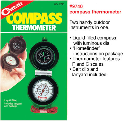 Компас с термометром Coghlan\'s Compass Thermometer 9740