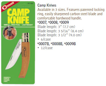 Нож кемпинговый Coghlan\'s Camp Knife 9 см 0009