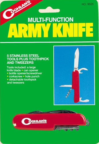 Многофункциональный армейский нож Coghlan\'s «Army Knife» (5 предметов) 9505