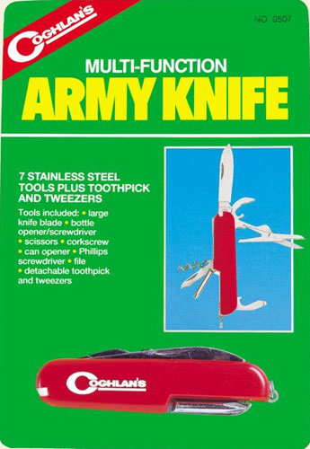 Многофункциональный армейский нож Coghlan\'s «Army Knife» (7 предметов) 9507