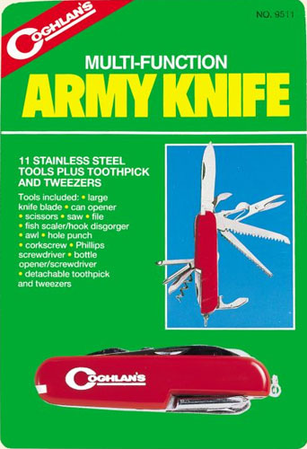 Многофункциональный армейский нож Coghlan\'s «Army Knife» (11 предметов) 9511