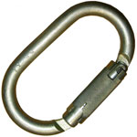 Карабин стальной овал усиленный KeyLock автомат байонетная муфта Krok 05202
