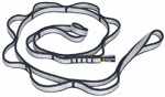 Самостраховка Singing Rock Safety chain 16мм 120см C2419X120